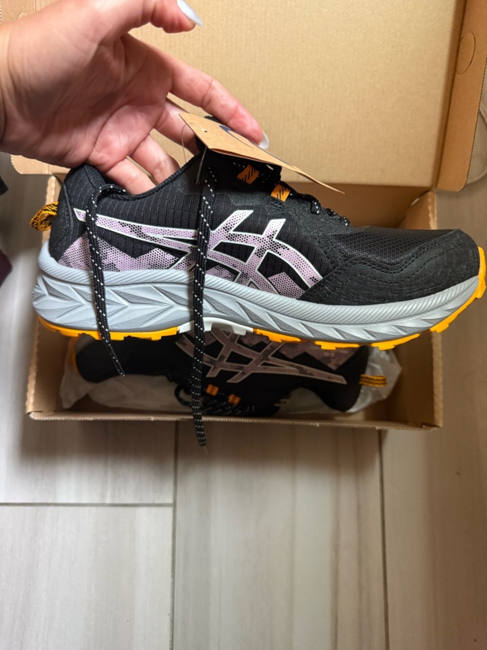 Asics Gel- Venture 10 Black Trail Running Sneakers - Picture 5 of 7